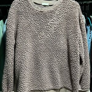 Cozy Textured Sweater in Dusty Purple Size S